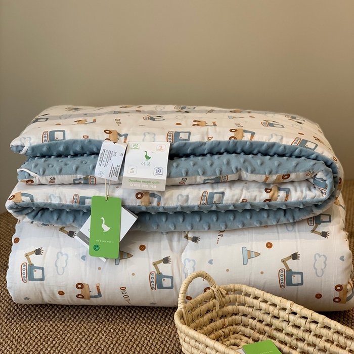 91家纺网 家纺一手货源 找家纺 （总）汇庭 2025秋冬新款·糯米纱布双人豆豆被系列