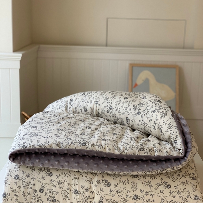 91家纺网 家纺一手货源 找家纺 汇庭 2025秋冬新款·糯米纱布双人豆豆被系列 贝拉紫