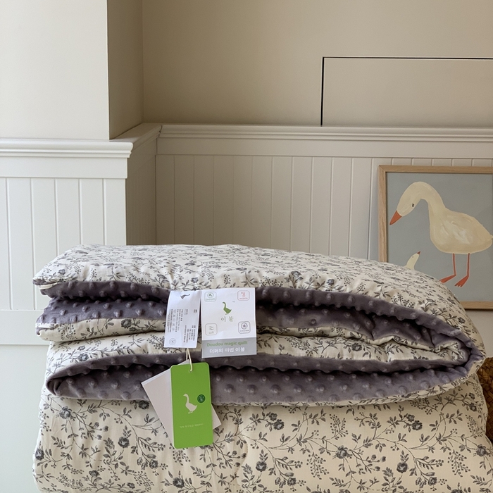 91家纺网 家纺一手货源 找家纺 汇庭 2025秋冬新款·糯米纱布双人豆豆被系列 贝拉紫