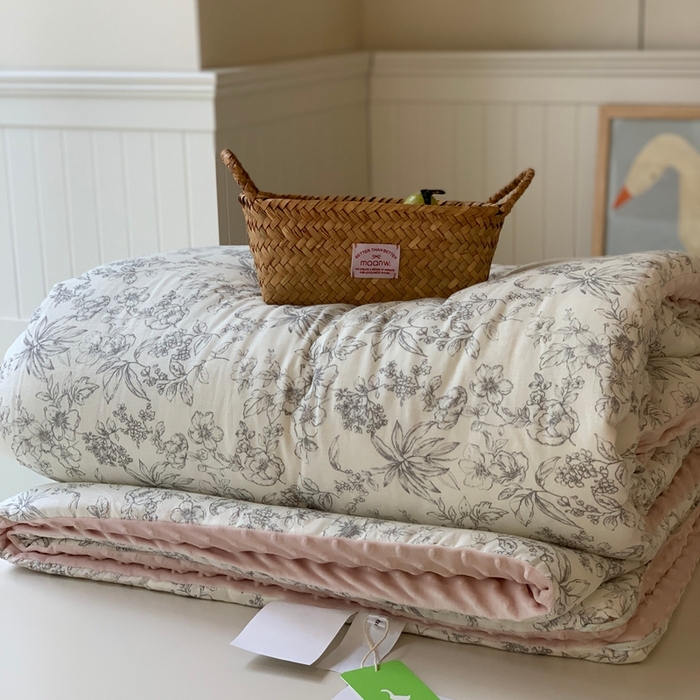 91家纺网 家纺一手货源 找家纺 汇庭 2025秋冬新款·糯米纱布双人豆豆被系列 朵美亚