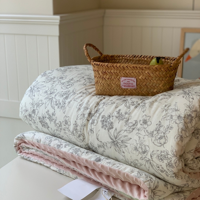 91家纺网 家纺一手货源 找家纺 汇庭 2025秋冬新款·糯米纱布双人豆豆被系列 朵美亚