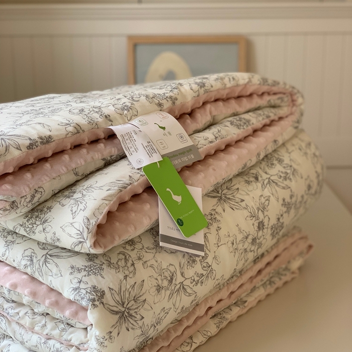 91家纺网 家纺一手货源 找家纺 汇庭 2025秋冬新款·糯米纱布双人豆豆被系列 朵美亚