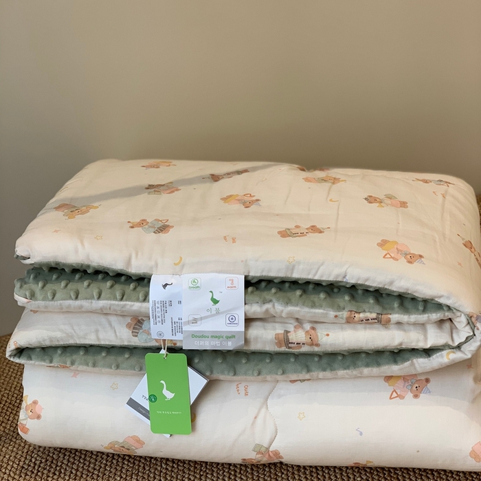 汇庭 2025秋冬新款·糯米纱布双人豆豆被系列 杰克熊