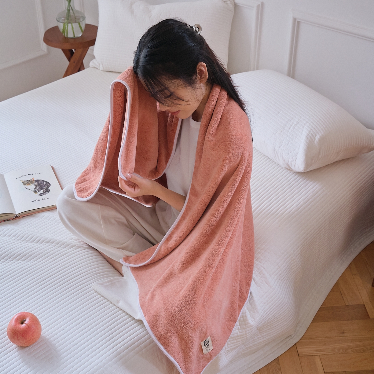 91家纺网 家纺一手货源 找家纺 （总）沐瑟家纺 2025新款亲肤柔软珊瑚绒毛巾浴巾-抗菌系列