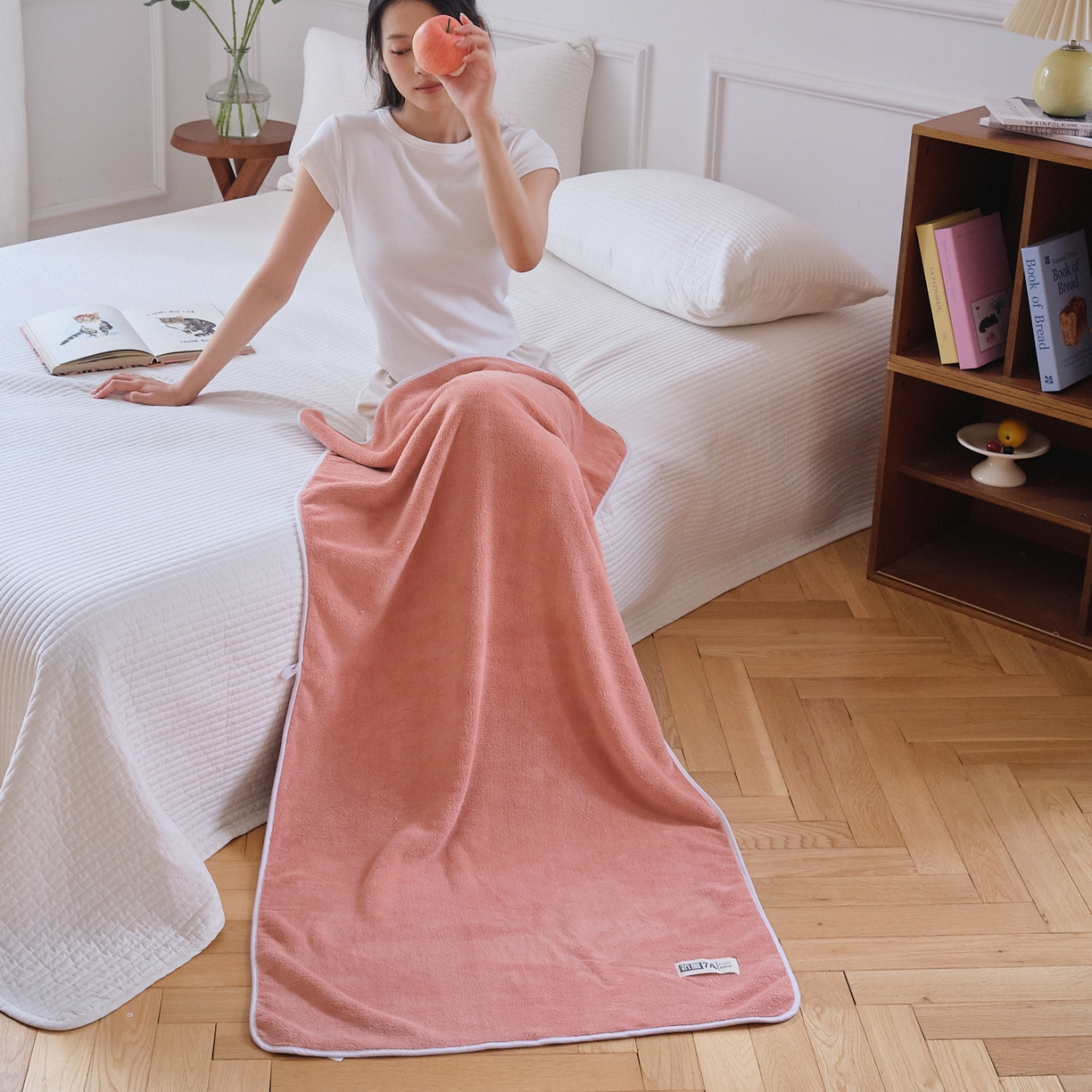 91家纺网 家纺一手货源 找家纺 沐瑟家纺 2025新款亲肤柔软珊瑚绒毛巾浴巾-抗菌系列 抗菌-豆沙 35*75cm毛巾/条