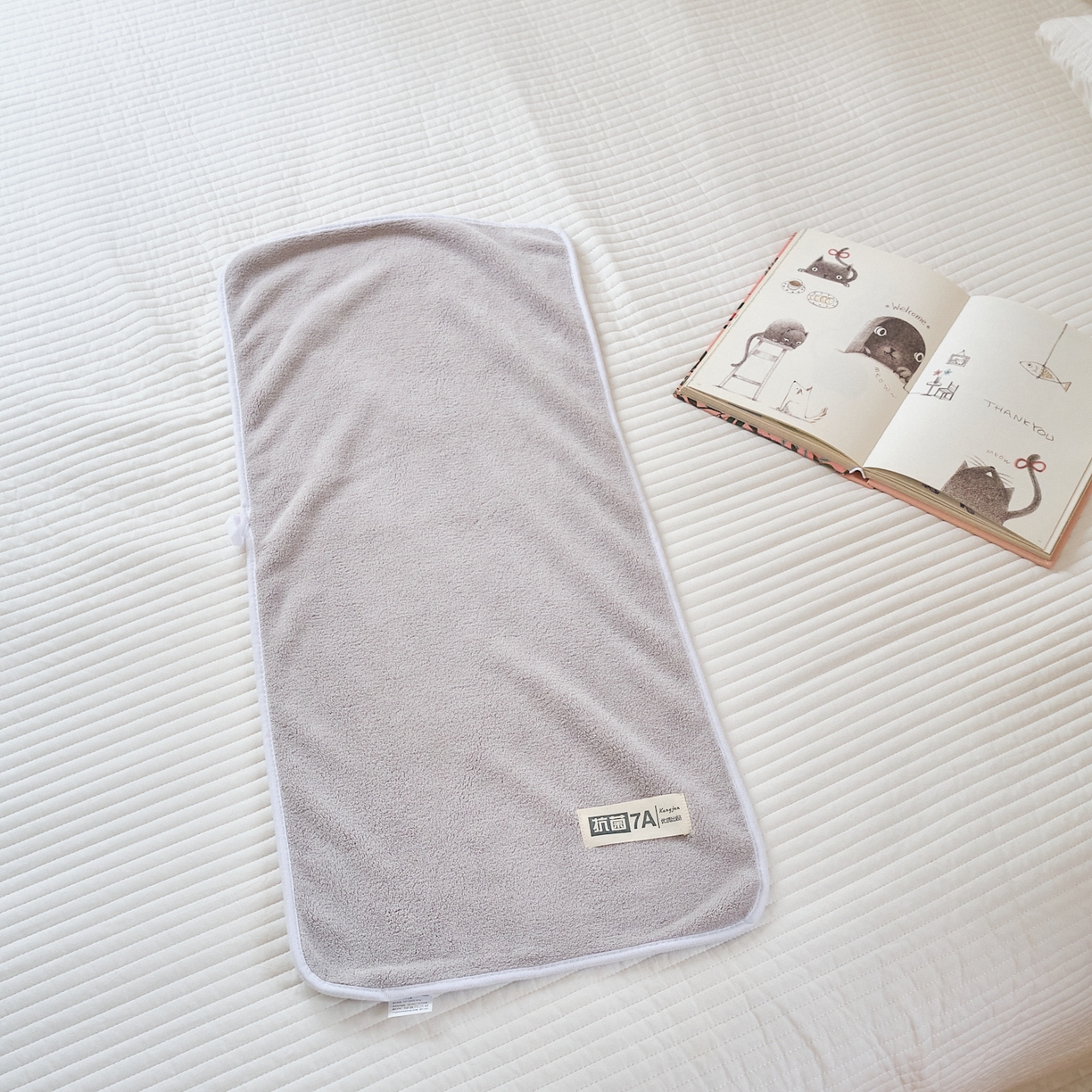 91家纺网 家纺一手货源 找家纺 沐瑟家纺 2025新款亲肤柔软珊瑚绒毛巾浴巾-抗菌系列 抗菌-灰色 70*140cm浴巾/条