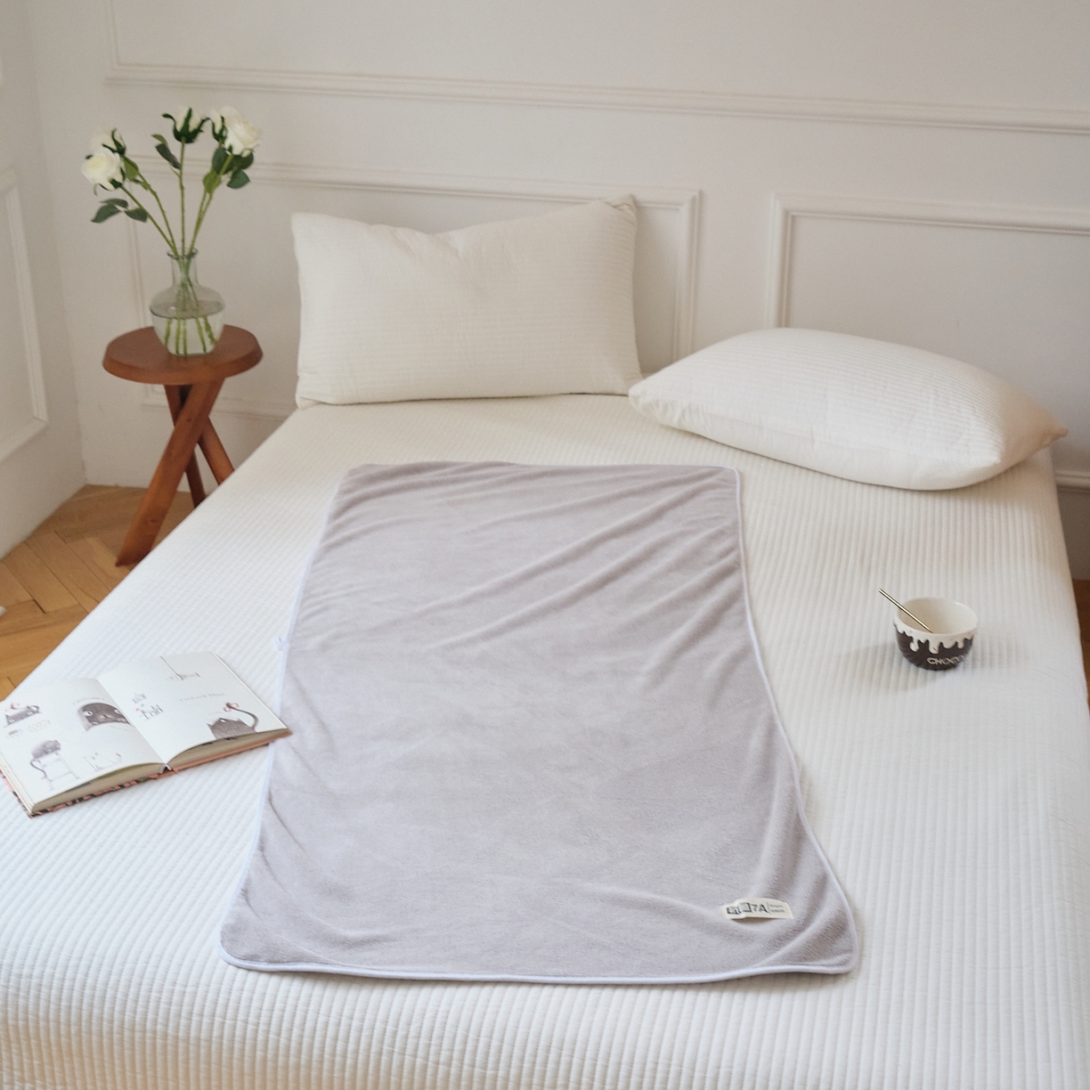 91家纺网 家纺一手货源 找家纺 沐瑟家纺 2025新款亲肤柔软珊瑚绒毛巾浴巾-抗菌系列 抗菌-灰色 35*75cm毛巾/条