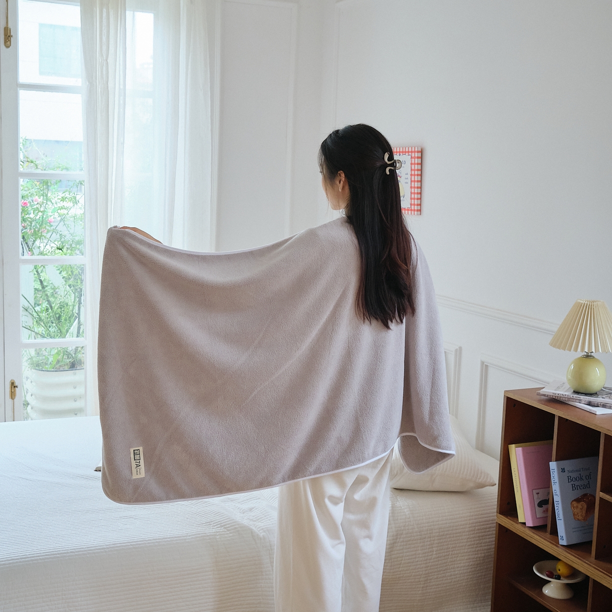 91家纺网 家纺一手货源 找家纺 沐瑟家纺 2025新款亲肤柔软珊瑚绒毛巾浴巾-抗菌系列 抗菌-灰色 35*75cm毛巾/条