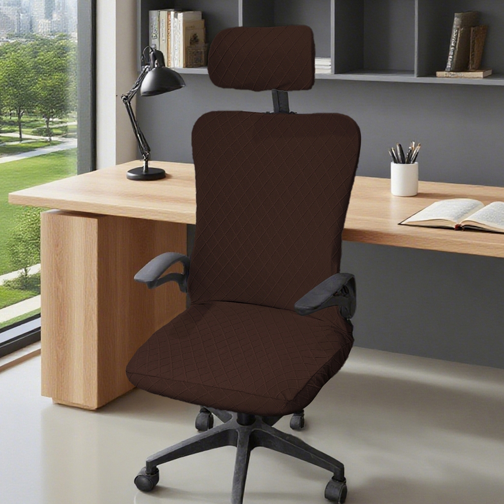 91家纺网 家纺一手货源 找家纺 （总）壹零特色家纺 2025新款菱形格头枕椅套(不含椅子)