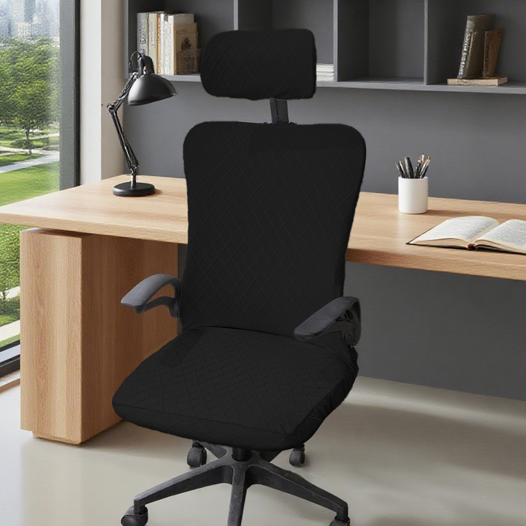 91家纺网 家纺一手货源 找家纺 （总）壹零特色家纺 2025新款菱形格头枕椅套(不含椅子)