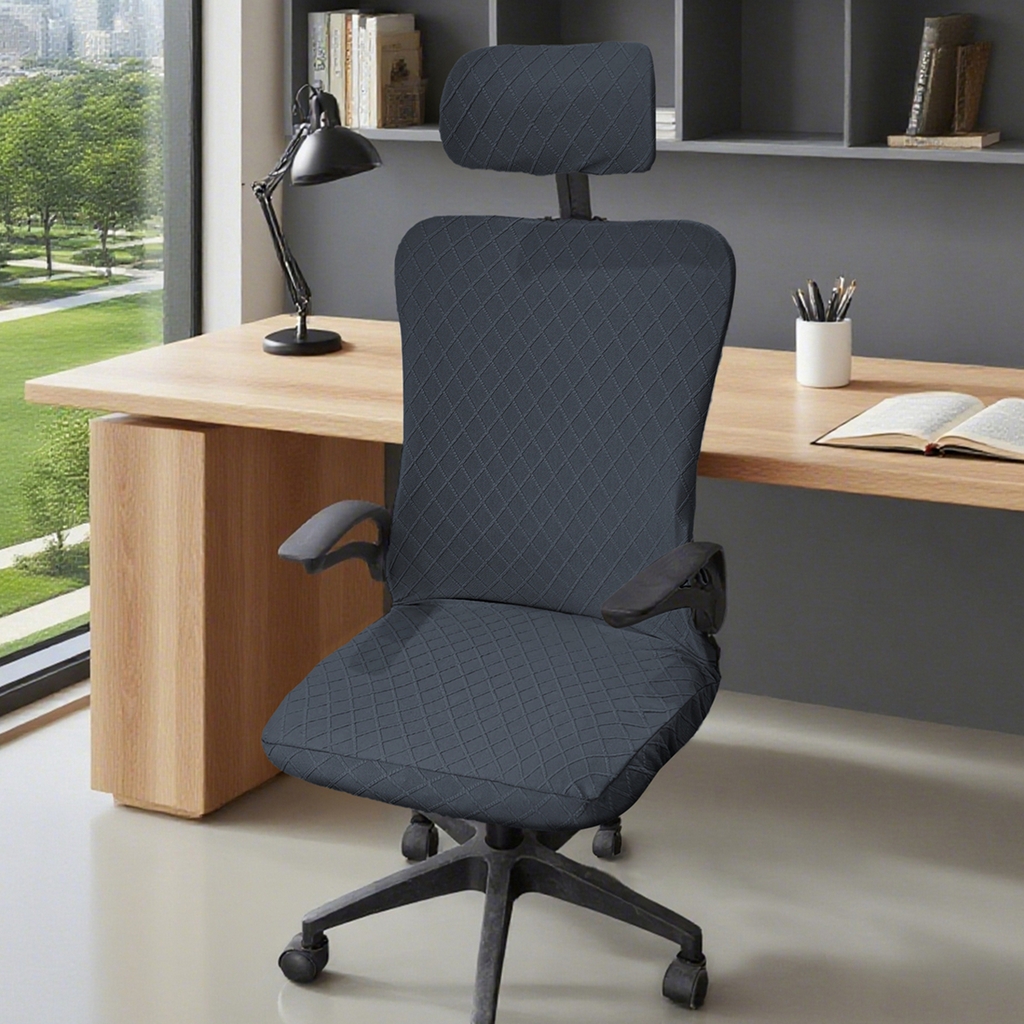 91家纺网 家纺一手货源 找家纺 （总）壹零特色家纺 2025新款菱形格头枕椅套(不含椅子)