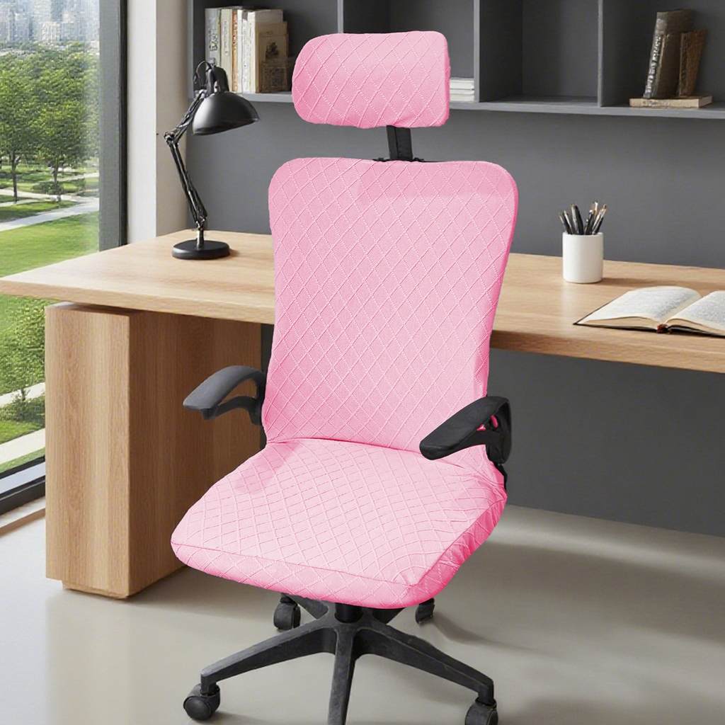 91家纺网 家纺一手货源 找家纺 （总）壹零特色家纺 2025新款菱形格头枕椅套(不含椅子)