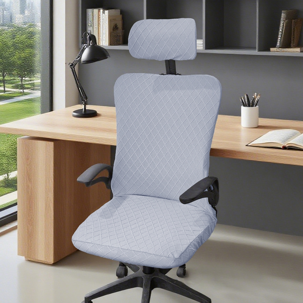 91家纺网 家纺一手货源 找家纺 （总）壹零特色家纺 2025新款菱形格头枕椅套(不含椅子)