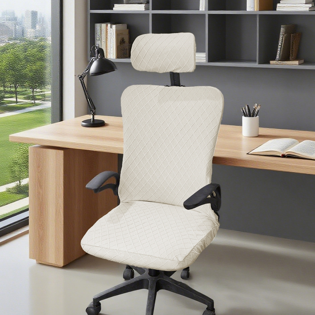 91家纺网 家纺一手货源 找家纺 （总）壹零特色家纺 2025新款菱形格头枕椅套(不含椅子)