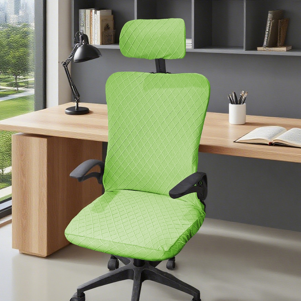 91家纺网 家纺一手货源 找家纺 （总）壹零特色家纺 2025新款菱形格头枕椅套(不含椅子)