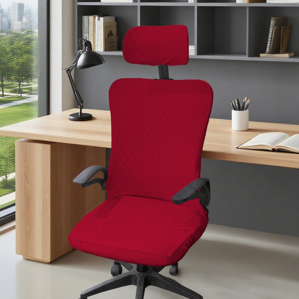 91家纺网 家纺一手货源 找家纺 （总）壹零特色家纺 2025新款菱形格头枕椅套(不含椅子)