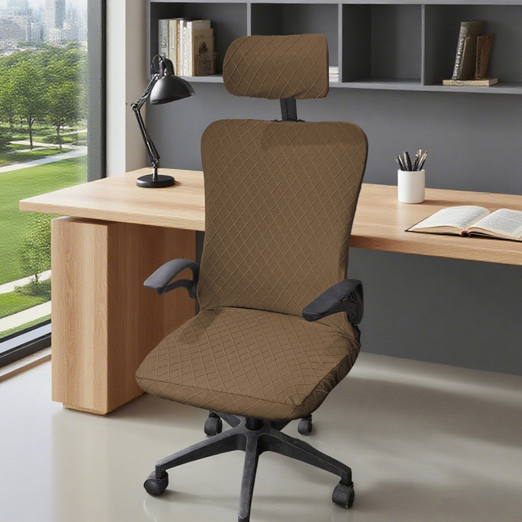 91家纺网 家纺一手货源 找家纺 （总）壹零特色家纺 2025新款菱形格头枕椅套(不含椅子)