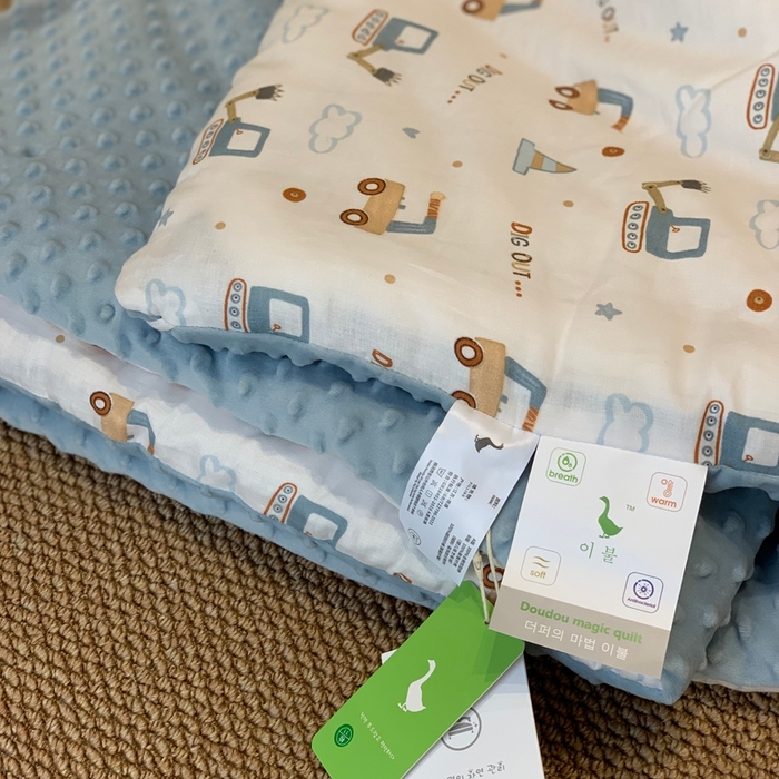 91家纺网 家纺一手货源 找家纺 汇庭 2025秋冬新款·糯米纱布双人豆豆被系列 挖掘机