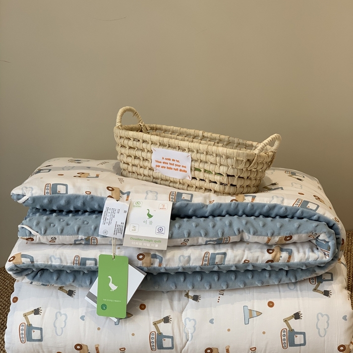 91家纺网 家纺一手货源 找家纺 汇庭 2025秋冬新款·糯米纱布双人豆豆被系列 挖掘机