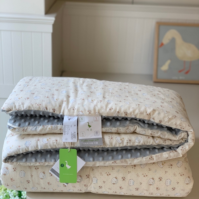 91家纺网 家纺一手货源 找家纺 汇庭 2025秋冬新款·糯米纱布双人豆豆被系列 小奶泡