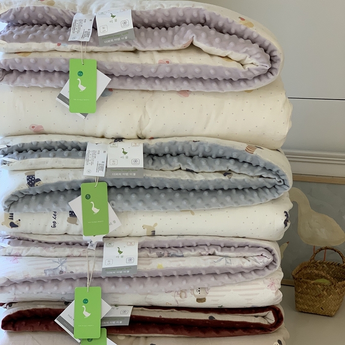 91家纺网 家纺一手货源 找家纺 汇庭 2025秋冬新款·糯米纱布双人豆豆被系列 组合图仅供参考