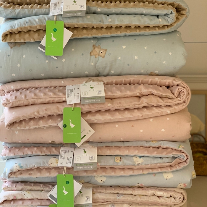 91家纺网 家纺一手货源 找家纺 汇庭 2025秋冬新款·糯米纱布双人豆豆被系列 组合图仅供参考