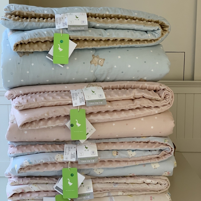 91家纺网 家纺一手货源 找家纺 汇庭 2025秋冬新款·糯米纱布双人豆豆被系列 组合图仅供参考