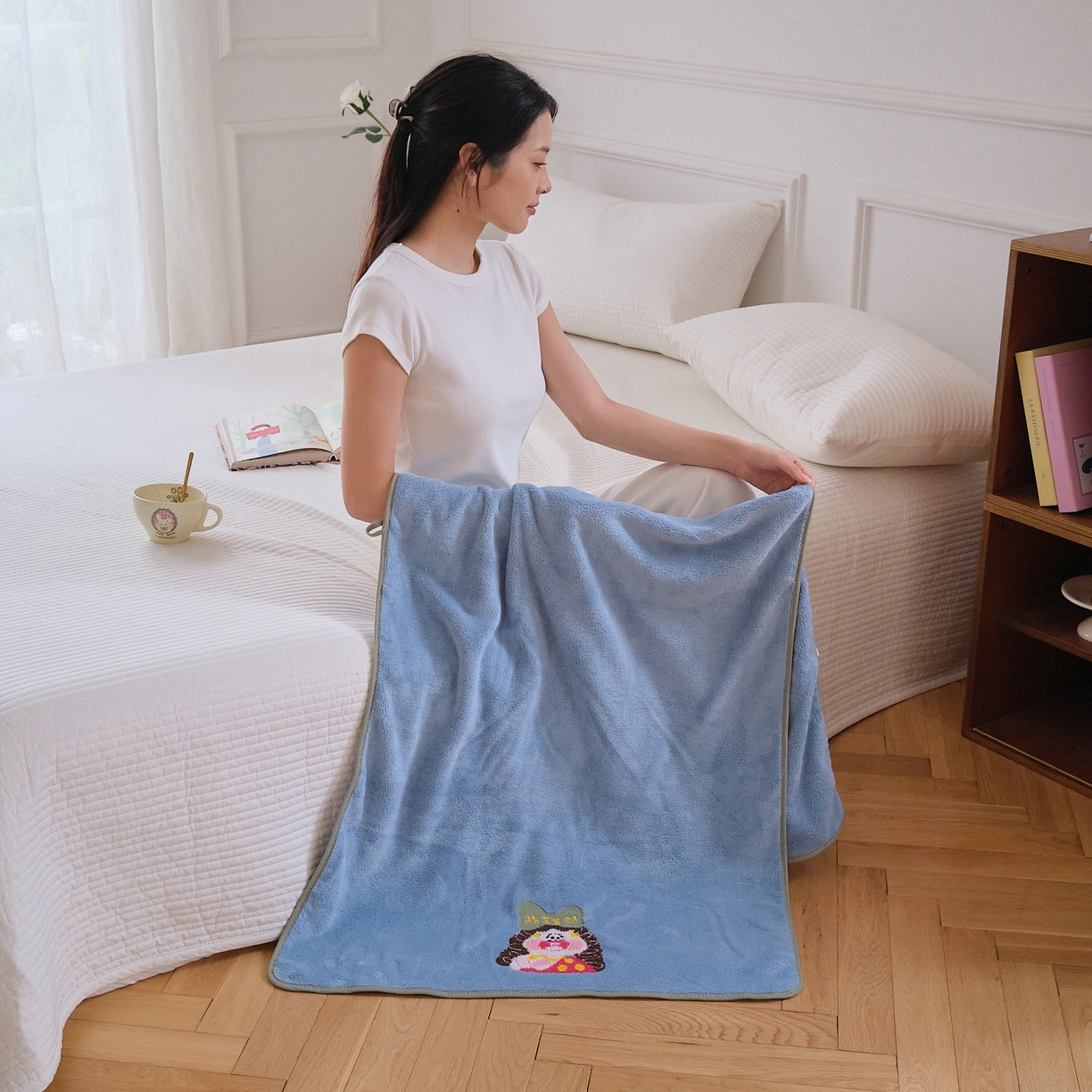 91家纺网 家纺一手货源 找家纺 （总）沐瑟家纺 2025新款亲肤柔软珊瑚绒毛巾浴巾-富婆系列