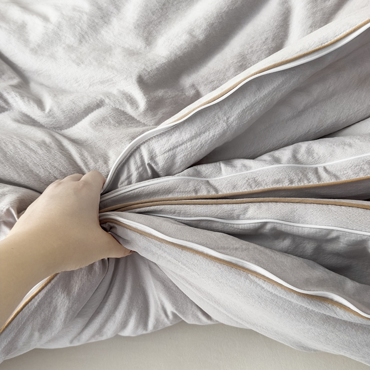 91家纺网 家纺一手货源 找家纺 （总）蓝雀翎 2025新款10%针织糯糯棉大豆子母被被子被芯