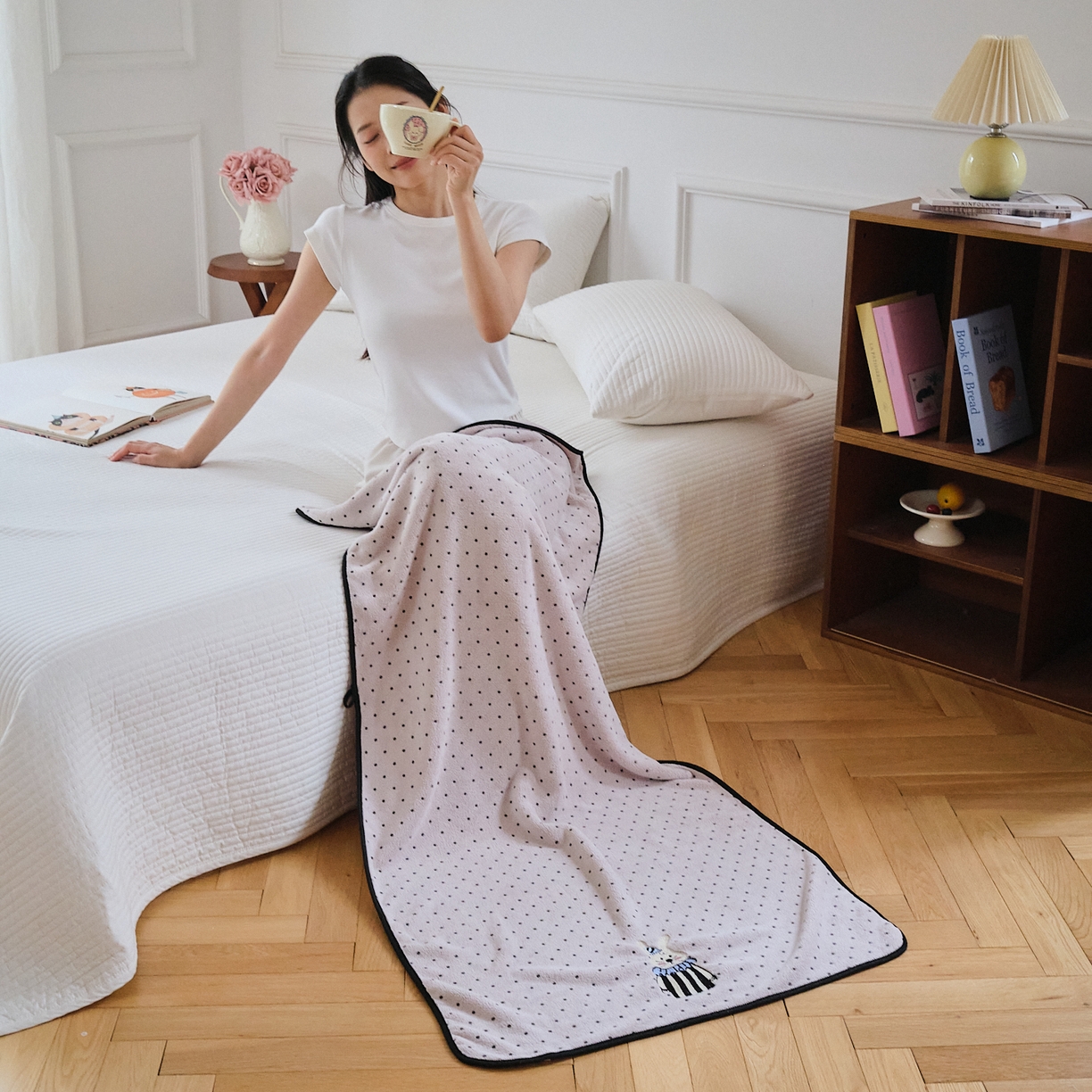 91家纺网 家纺一手货源 找家纺 （总）沐瑟家纺 2025新款亲肤柔软珊瑚绒毛巾浴巾-点点动物系列