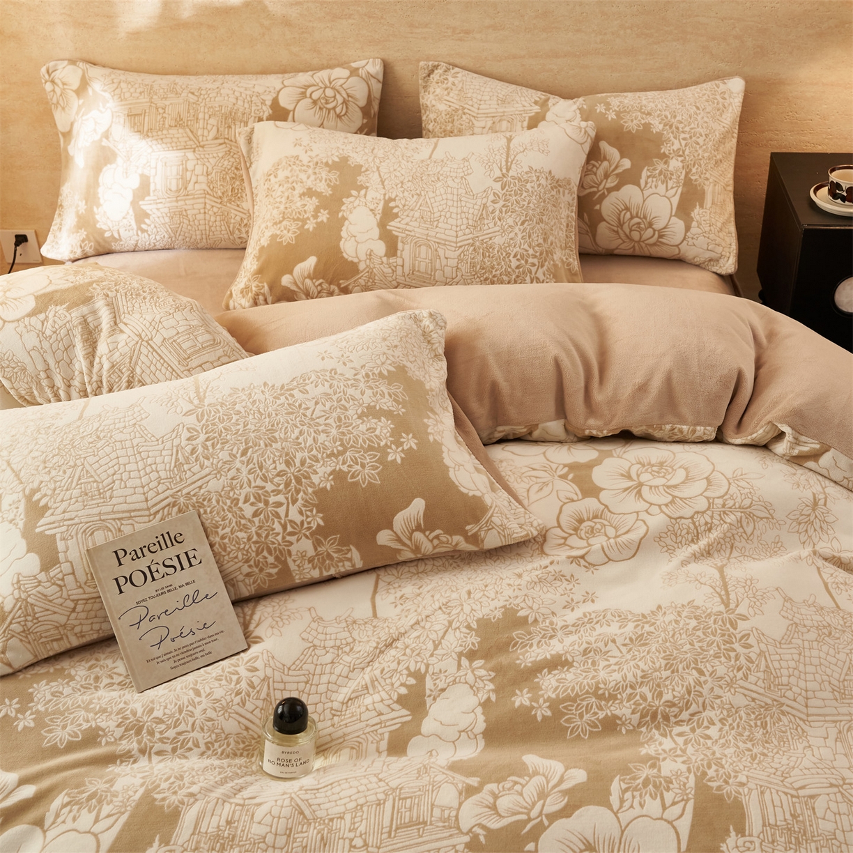 91家纺网 家纺一手货源 找家纺 （总）金鹰 2025新款雕花烂花牛奶绒四件套