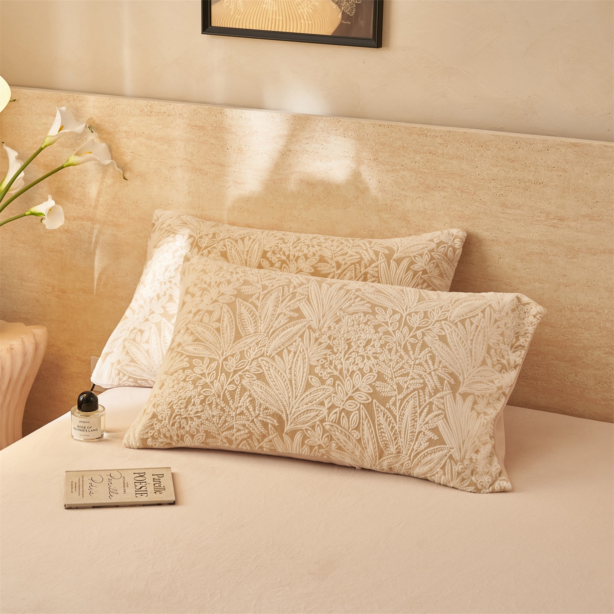 91家纺网 家纺一手货源 找家纺 金鹰 2025新款雕花烂花牛奶绒四件套 绿野仙踪-驼