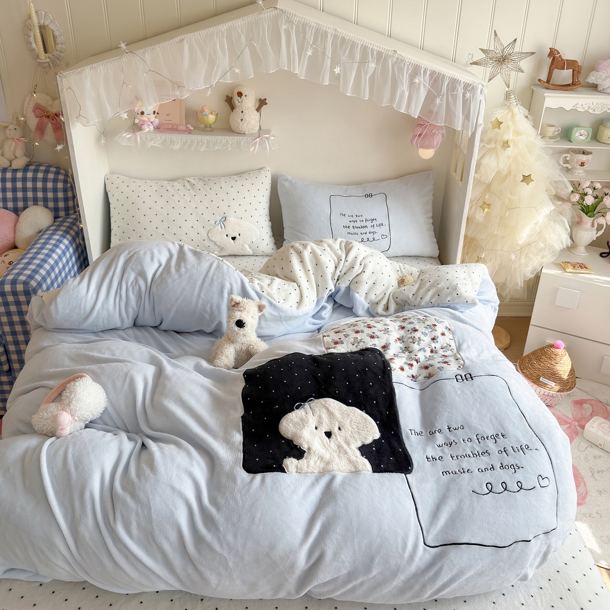 91家纺网 家纺一手货源 找家纺 （总）罗亿家纺 2025新款A类兔毛贴布绣刺绣牛奶绒四件套-小红书推荐(提供买家秀)