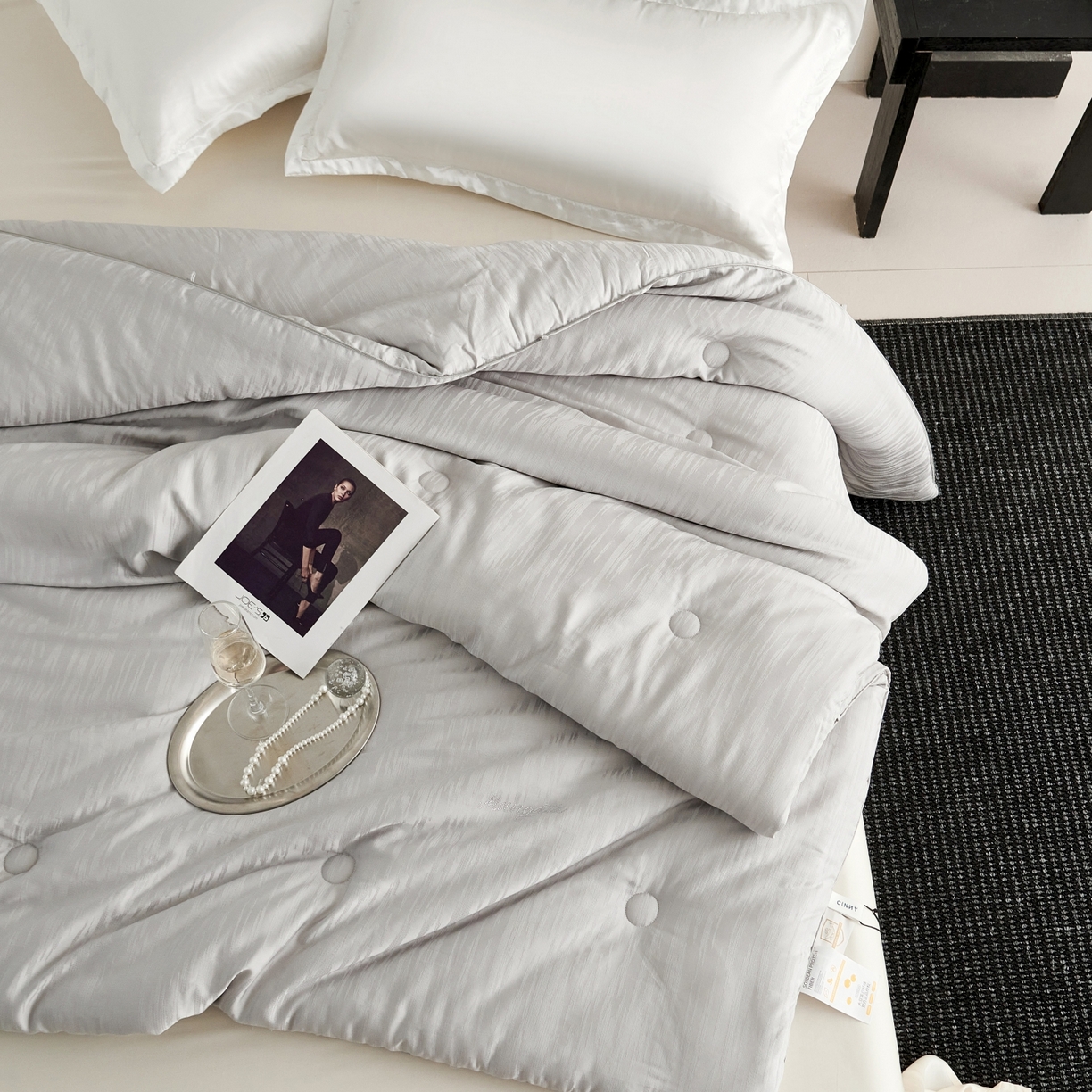 91家纺网 家纺一手货源 找家纺 （总）CINNY馨宜 2025新款60S木本提花大豆被大豆纤维春秋被冬被子被芯