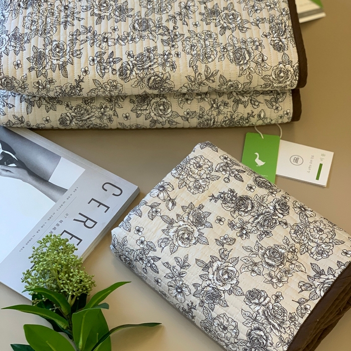 91家纺网 家纺一手货源 找家纺 汇庭 2025秋冬新款·全棉床盖三件套 安莉庄园