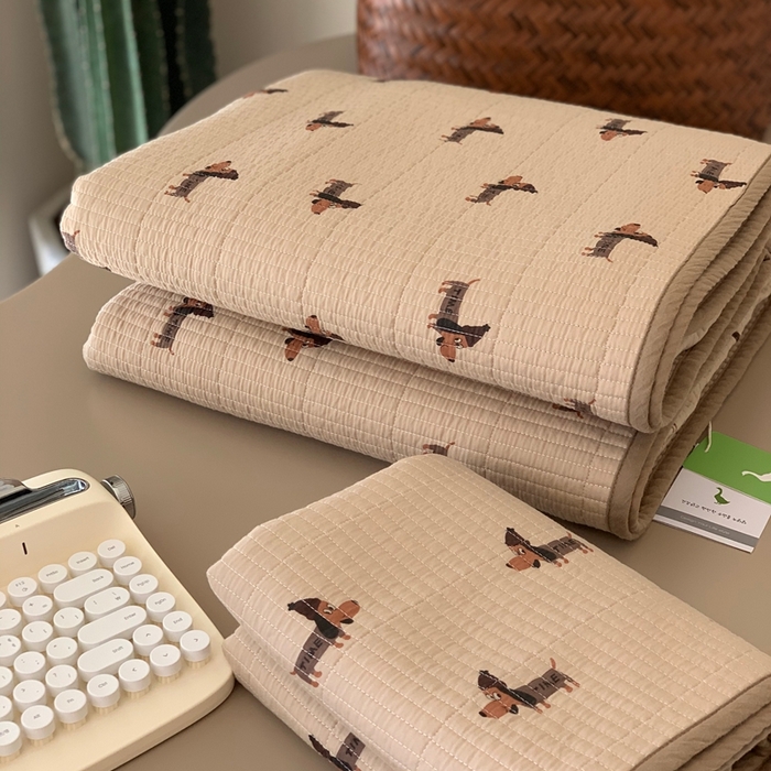 汇庭 2025秋冬新款·全棉床盖三件套 班尼狗