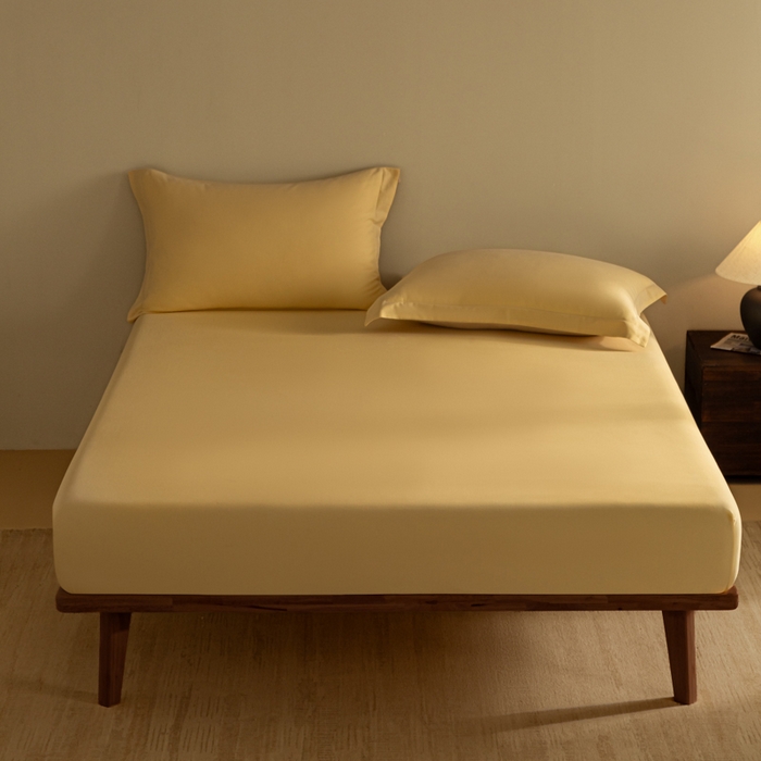 91家纺网 家纺一手货源 找家纺 （总）秀色家纺 2025高端长绒棉贡缎加厚磨毛纯棉单件床笠三件套床罩全棉床垫保护套50s