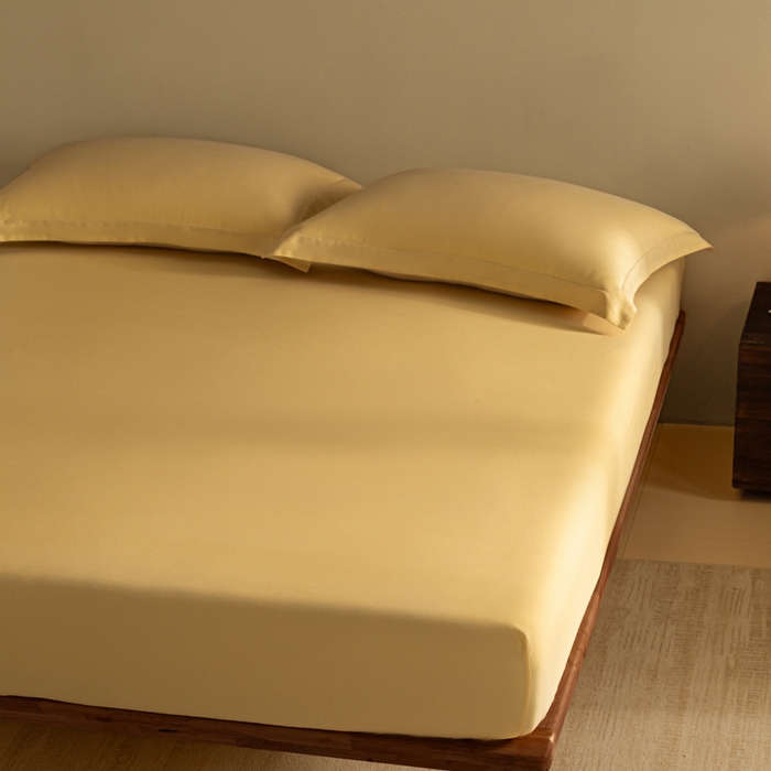 91家纺网 家纺一手货源 找家纺 （总）秀色家纺 2025高端长绒棉贡缎加厚磨毛纯棉单件床笠三件套床罩全棉床垫保护套50s