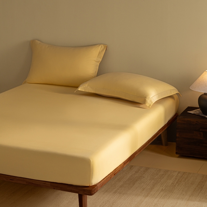 91家纺网 家纺一手货源 找家纺 （总）秀色家纺 2025高端长绒棉贡缎加厚磨毛纯棉单件床笠三件套床罩全棉床垫保护套50s