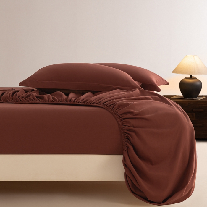 91家纺网 家纺一手货源 找家纺 （总）秀色家纺 2025高端长绒棉贡缎加厚磨毛纯棉单件床笠三件套床罩全棉床垫保护套50s