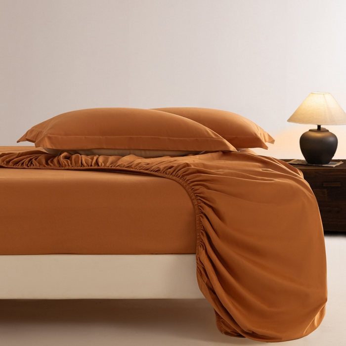 91家纺网 家纺一手货源 找家纺 （总）秀色家纺 2025高端长绒棉贡缎加厚磨毛纯棉单件床笠三件套床罩全棉床垫保护套50s