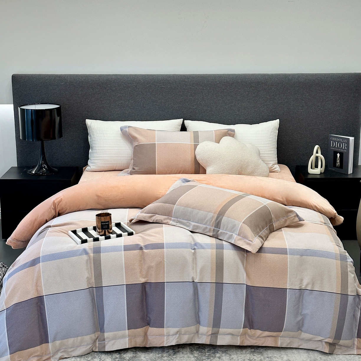 91家纺网 家纺一手货源 找家纺 （总）JUICY 橘滋家纺 2025新款柔美治愈系磨毛宝宝绒系列四件套