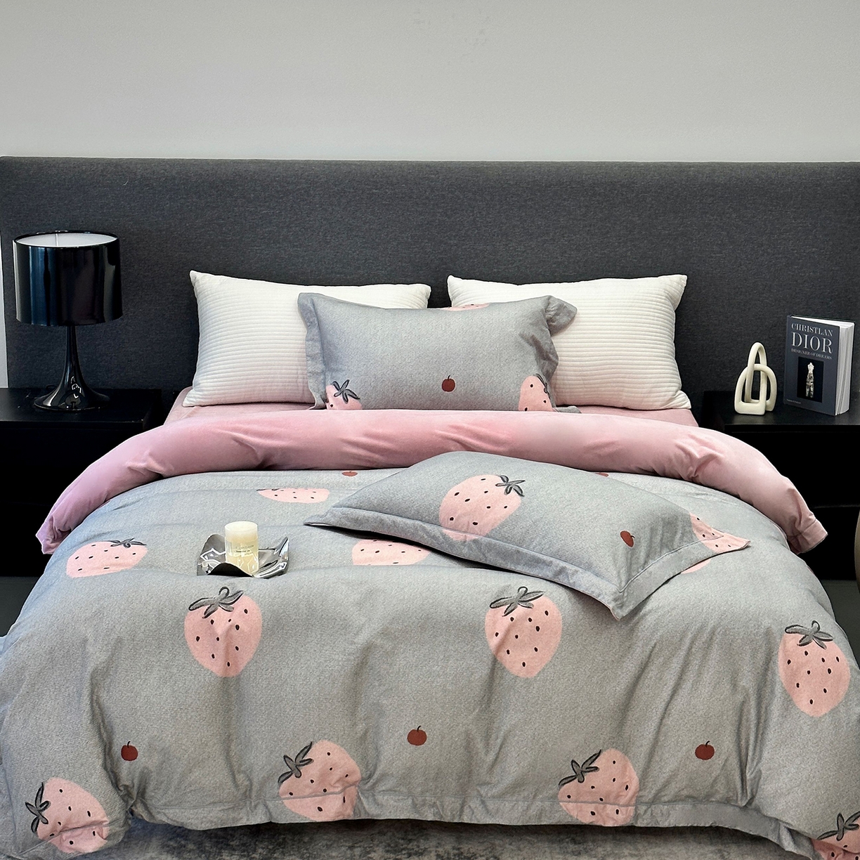 91家纺网 家纺一手货源 找家纺 （总）JUICY 橘滋家纺 2025新款柔美治愈系磨毛宝宝绒系列四件套