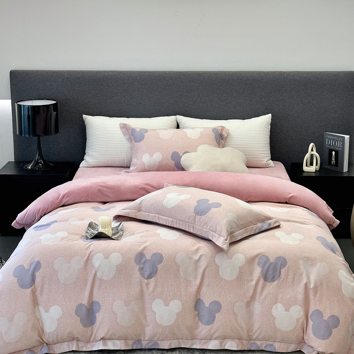 JUICY 橘滋家纺 2025新款柔美治愈系磨毛宝宝绒系列四件套 米奇宝贝