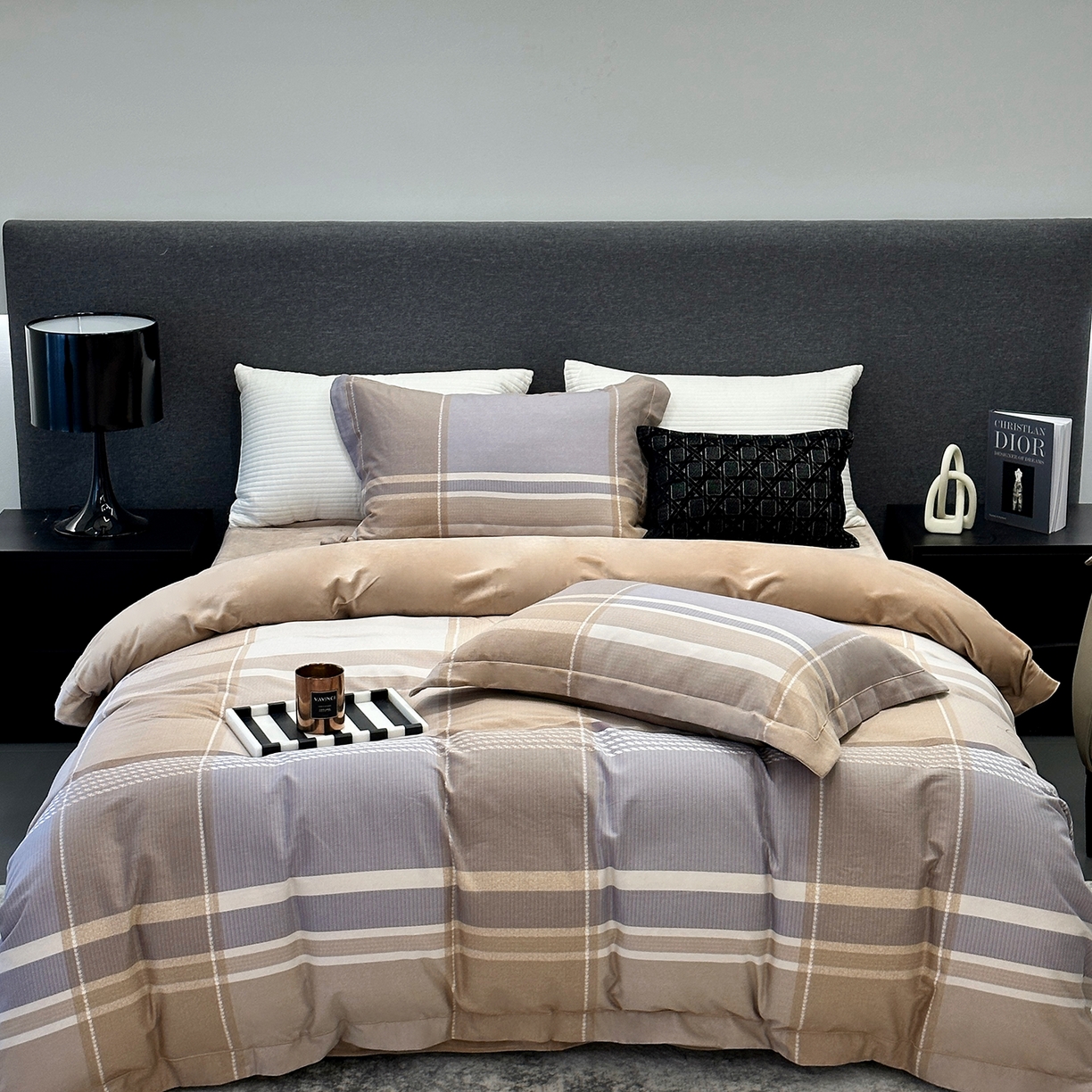 JUICY 橘滋家纺 2025新款柔美治愈系磨毛宝宝绒系列四件套 曼彻斯特