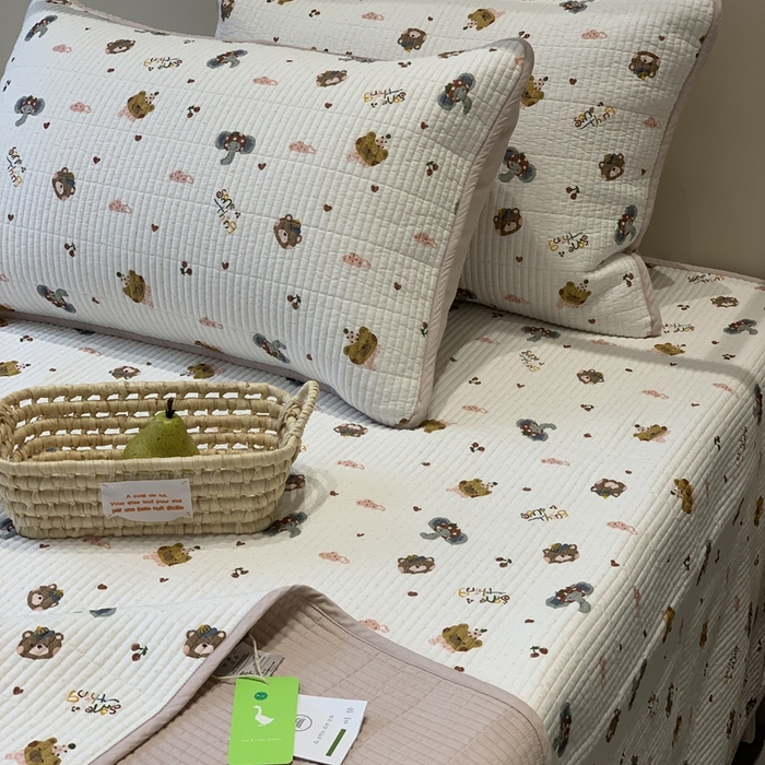 91家纺网 家纺一手货源 找家纺 汇庭 2025秋冬新款·全棉床盖三件套 多趣庄园