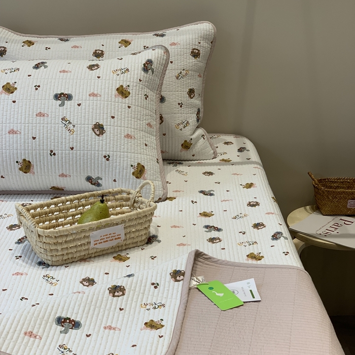 91家纺网 家纺一手货源 找家纺 汇庭 2025秋冬新款·全棉床盖三件套 多趣庄园