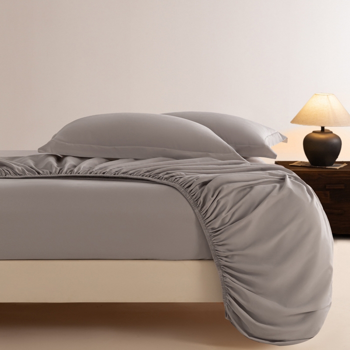 91家纺网 家纺一手货源 找家纺 （总）秀色家纺 2025高端长绒棉贡缎加厚磨毛纯棉单件床笠三件套床罩全棉床垫保护套50s