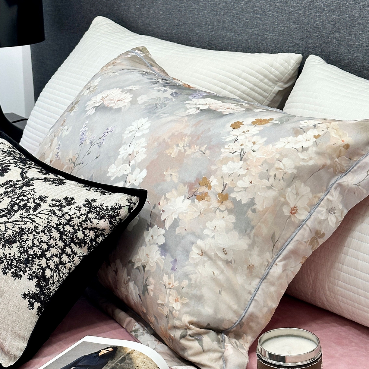 91家纺网 家纺一手货源 找家纺 JUICY 橘滋家纺 2025新款柔美治愈系磨毛宝宝绒系列四件套 黛莉庄园