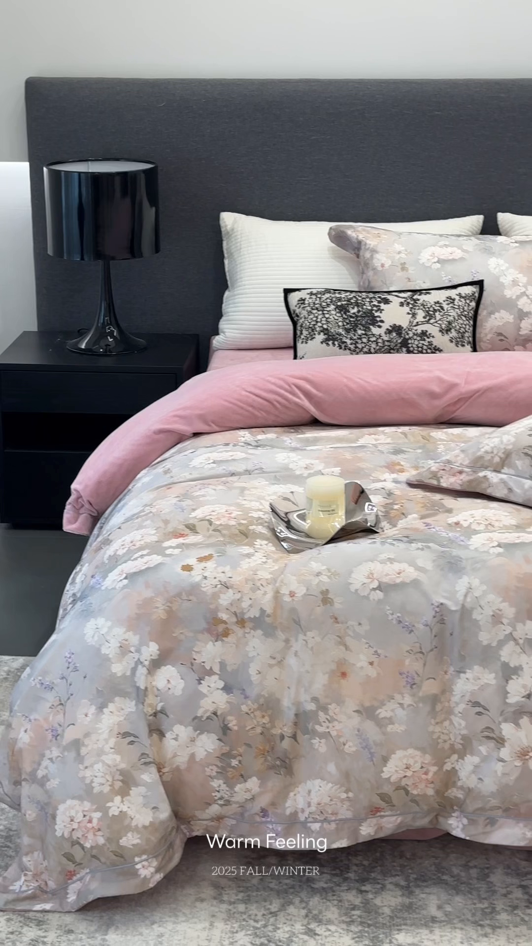 91家纺网 家纺一手货源 找家纺 JUICY 橘滋家纺 2025新款柔美治愈系磨毛宝宝绒系列四件套 黛莉庄园